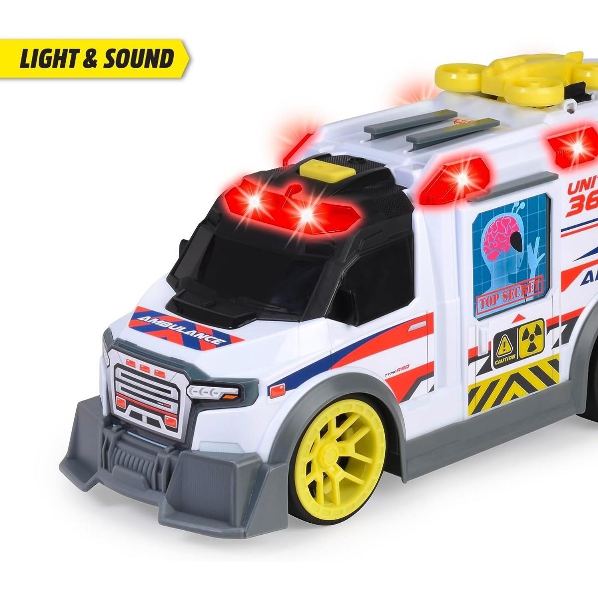 Dickie Ambulans Aksesuarlı,Sesli ve Işıklı, Dronlu 203307003 | Toysall