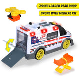 Dickie Ambulans Aksesuarlı,Sesli ve Işıklı, Dronlu 203307003 | Toysall