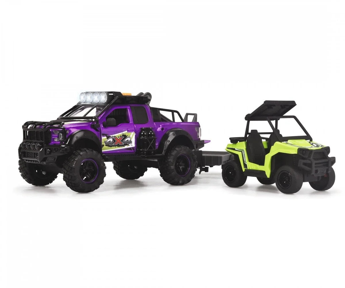 Dickie Figürlü UTV Romörklü 4x4 Jip Oyun Seti 203837019 | Toysall