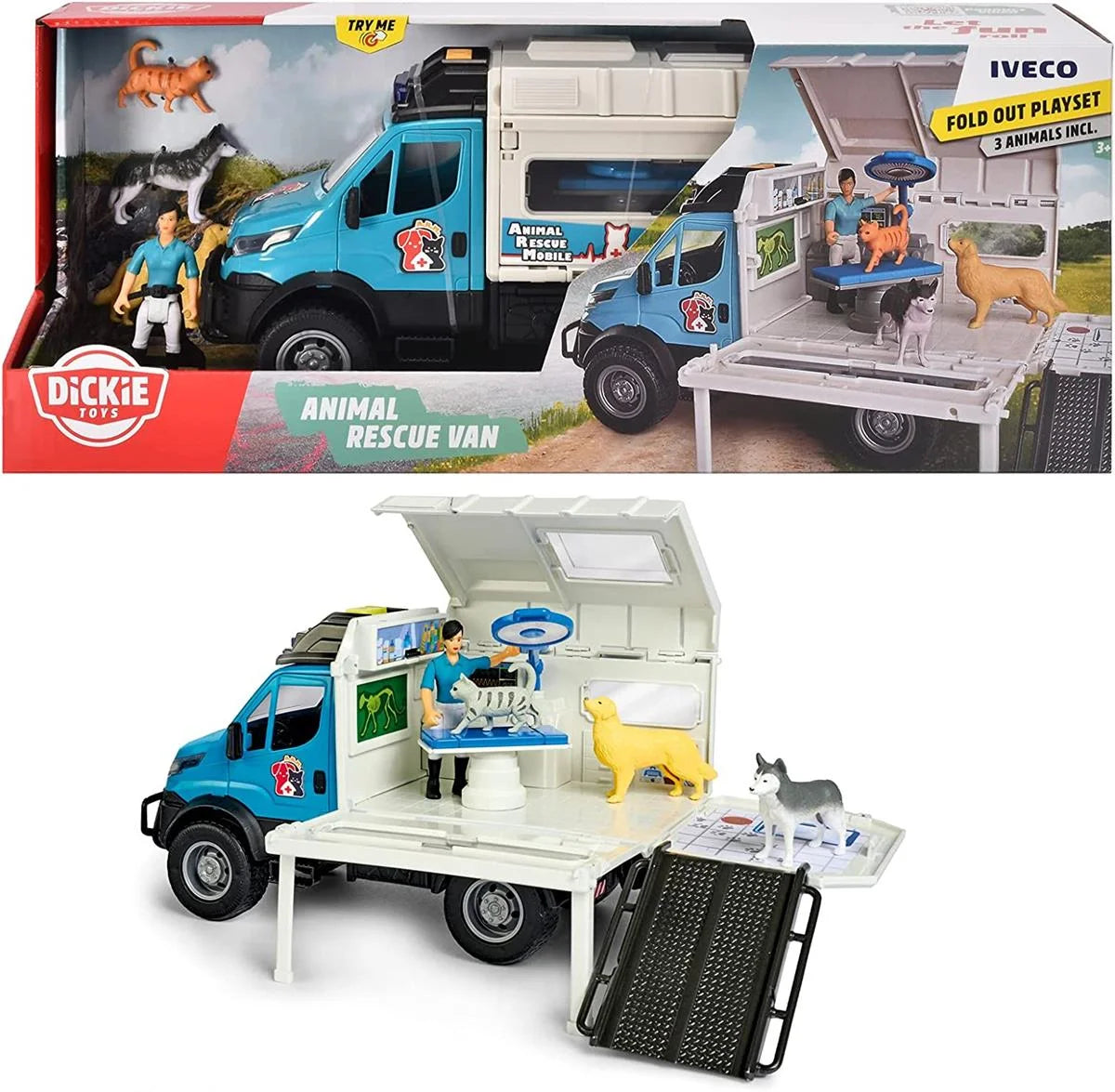 Dickie Iveco Veteriner Arabası - Sesli ve Işıklı 203837015 | Toysall