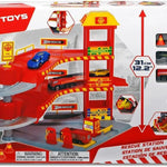 Dickie Kurtarma İstasyonu - 3 Katlı, 2 Die-cast Araba,  Kırmızı 203718000 | Toysall