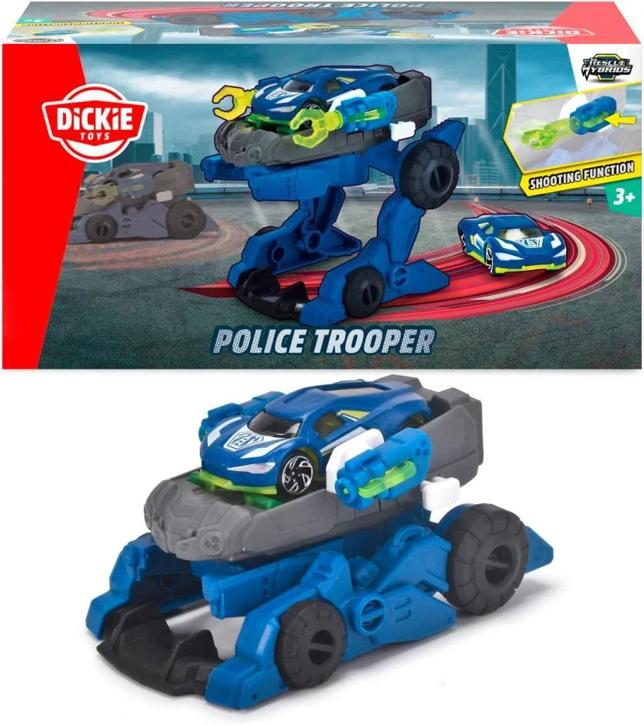 Dickie Rescue Hibrids 2 si 1 Arada Robot Polis Aracı 203792000 | Toysall