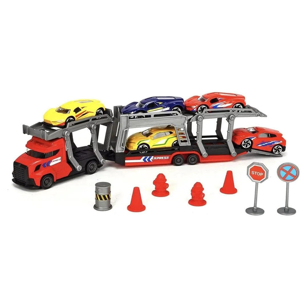 Dickie Transporter Set, 5 x Metal Diecast Araçlı 203745012 | Toysall