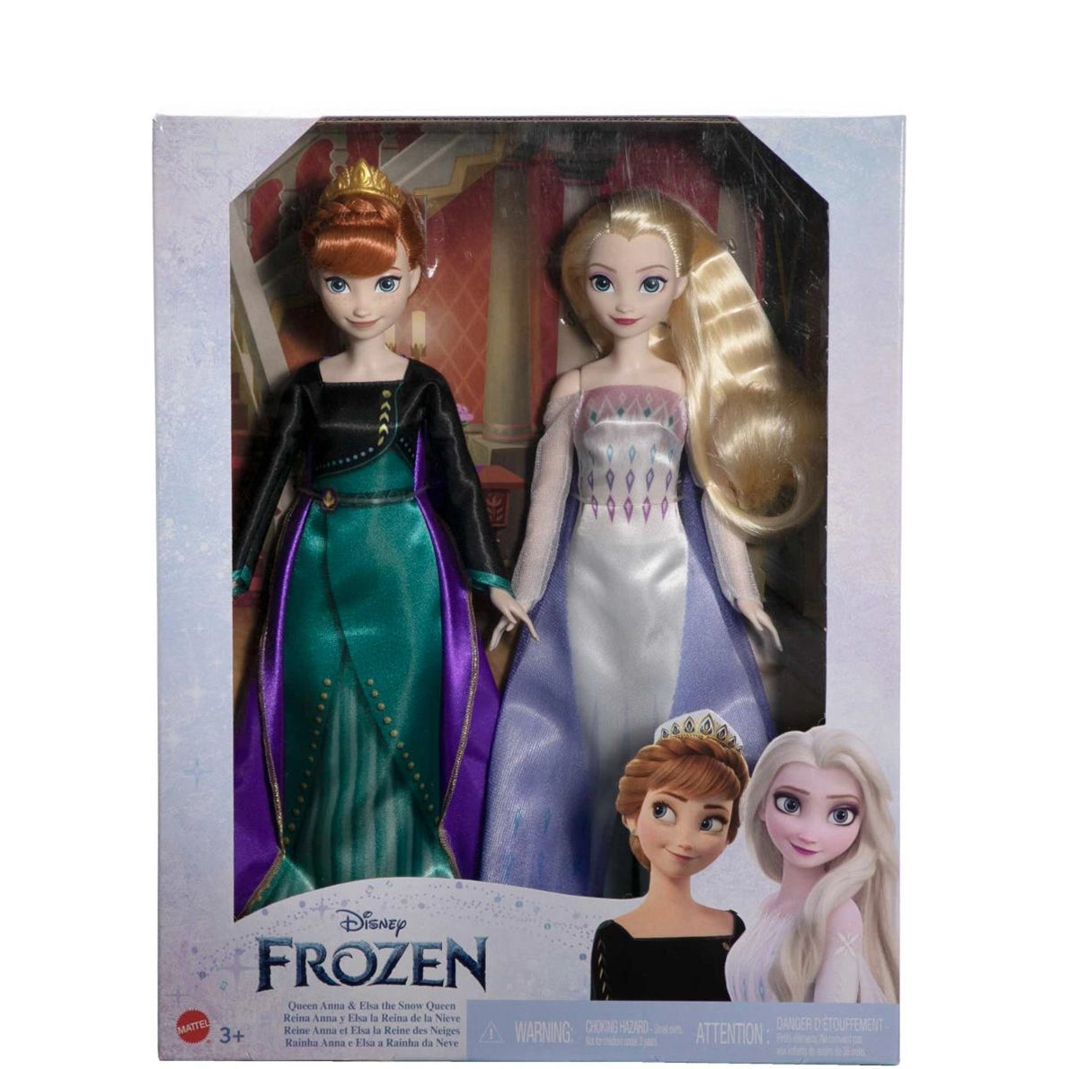 Disney Frozen Karlar Ükesi Prensesleri Anna ve Elsa 2'li Paket HMK51 | Toysall