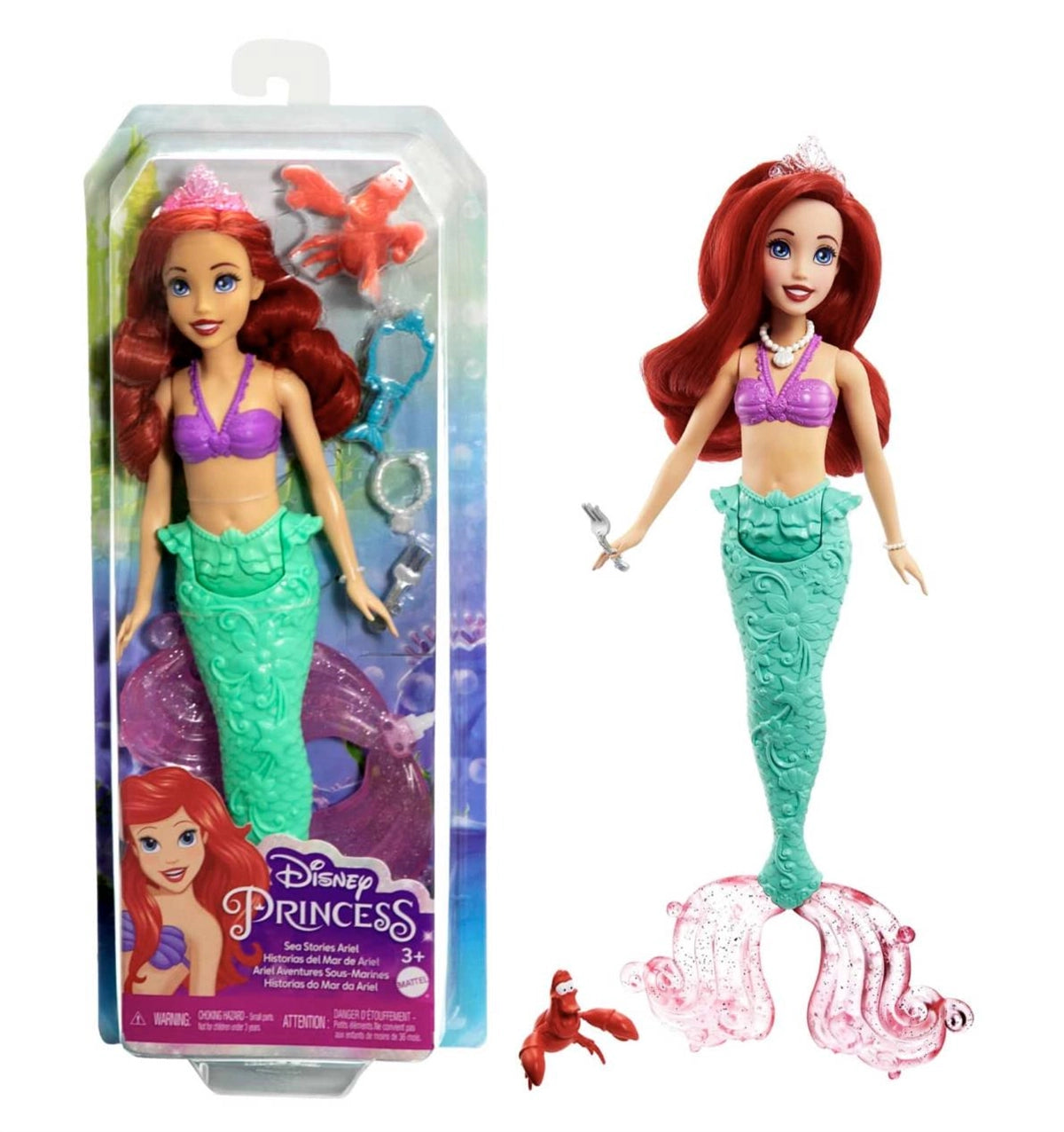 Disney Prenses Deniz Kızı Ariel ve Aksesuarları HLW34-HLW35 | Toysall