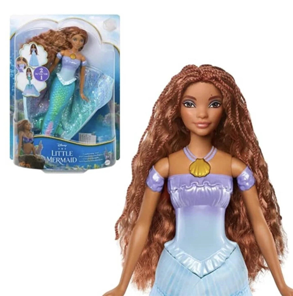 Disney Prenses Deniz Kızına Dönüşebilen Ariel HLX13 | Toysall