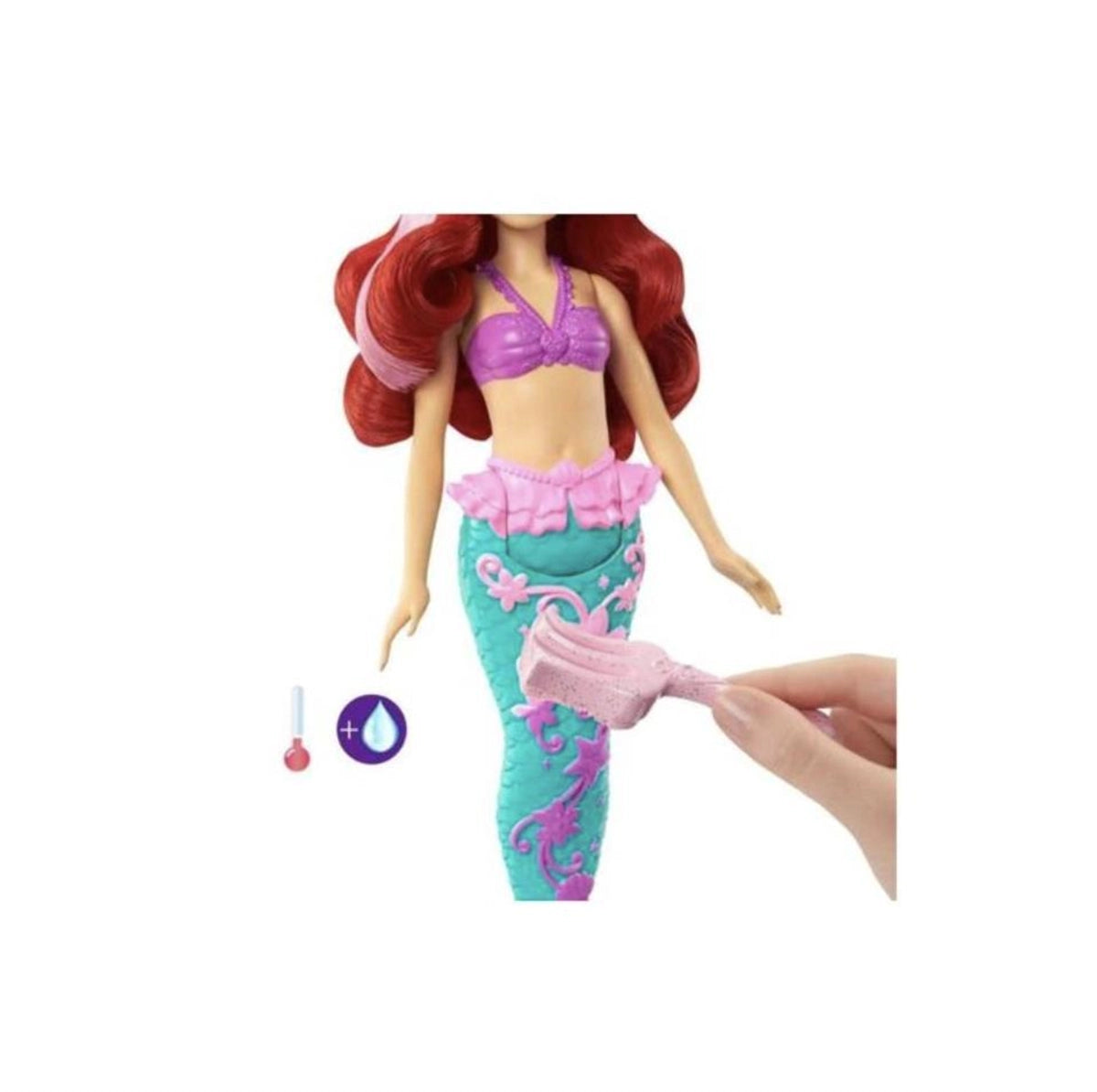 Disney Prenses Muhteşem Renk Değiştiren Saçlı Deniz Kızı Ariel HLW00 | Toysall