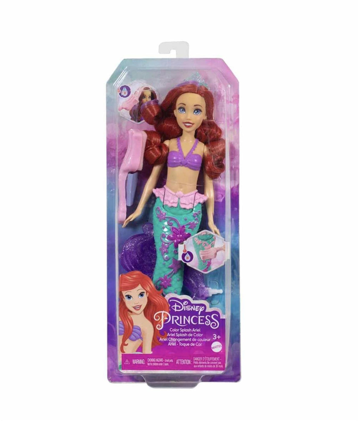 Disney Prenses Muhteşem Renk Değiştiren Saçlı Deniz Kızı Ariel HLW00 | Toysall