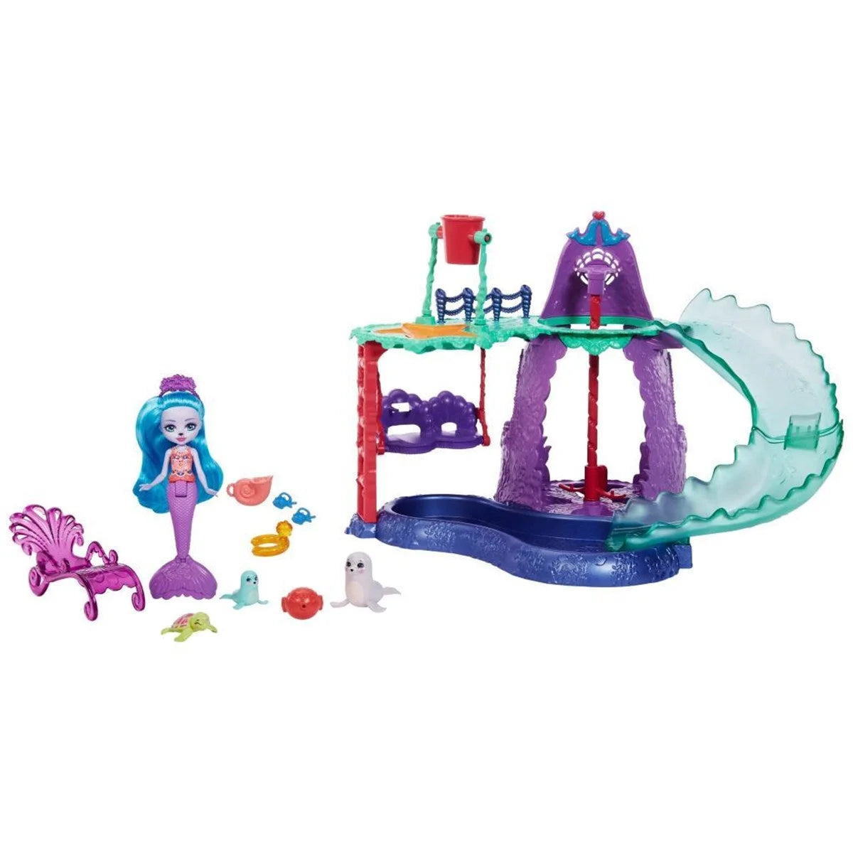 Enchantimals Görkemli Okyanus Krallığı Eğlenceli Su Parkı HCG03 | Toysall