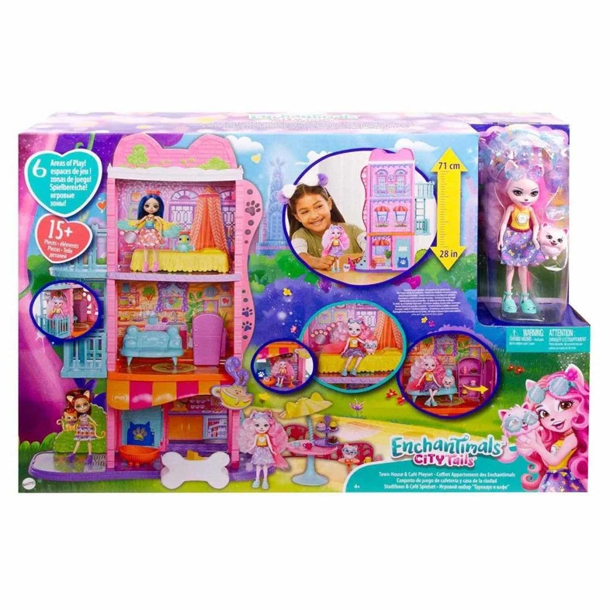 Enchantimals Şehir Evi ve Kafe Oyun Seti HHC18 | Toysall