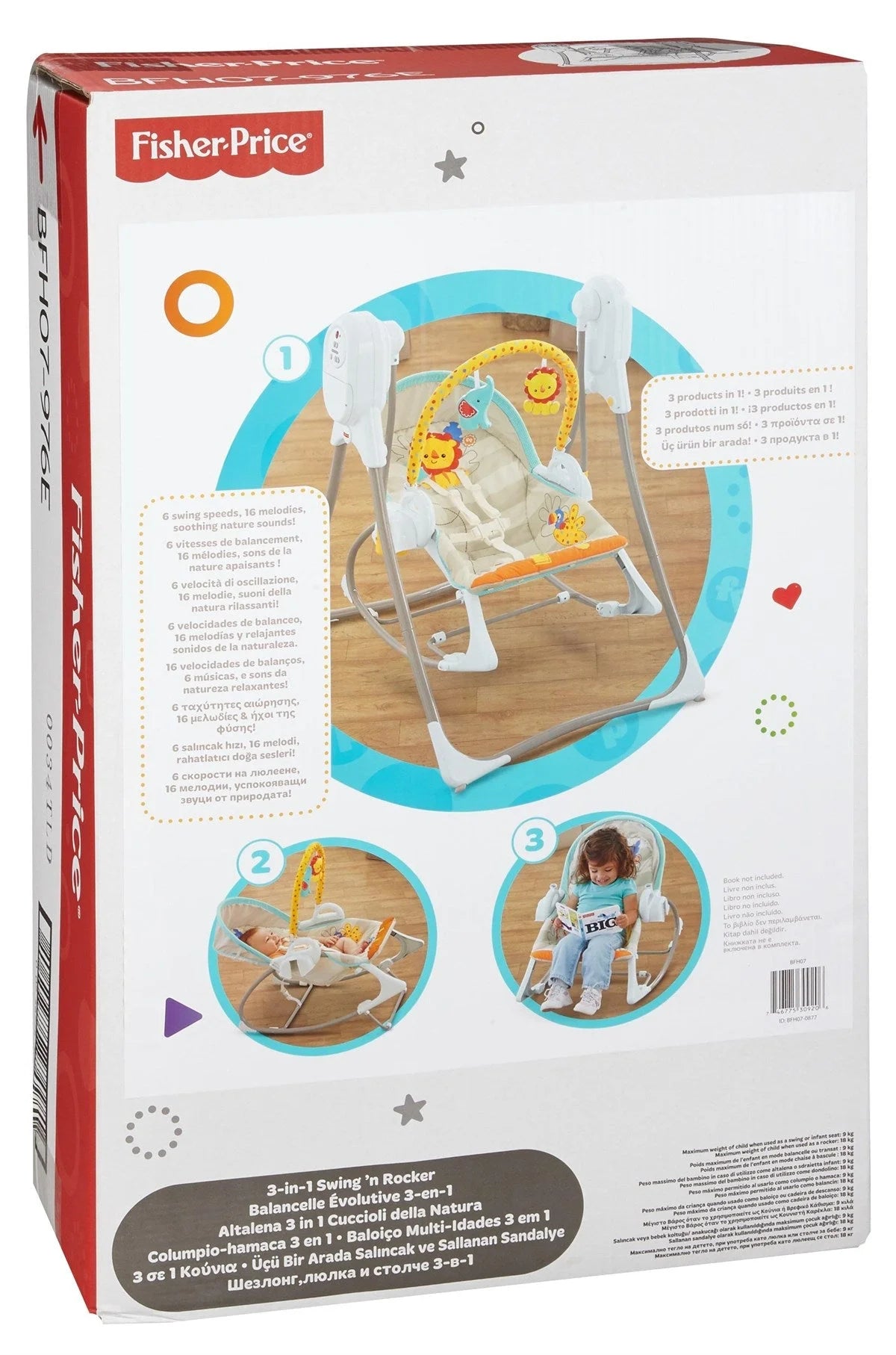 Fisher Price 3’ü 1 Arada Salıncak BFH07 | Toysall