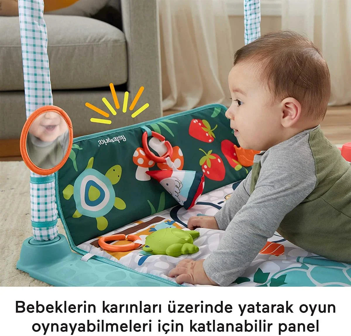 Fisher Price 3'ü 1 Arada Sevimli Kulübe Jimnastik Merkezi HJK45 | Toysall