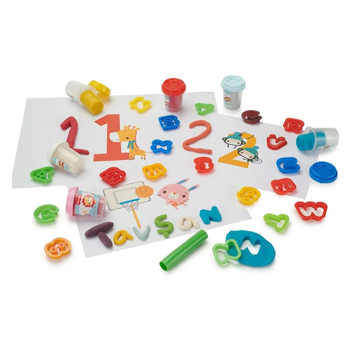 Fisher Price Alfabe Ve Sayılar Oyun Hamuru Seti HHJ35 | Toysall