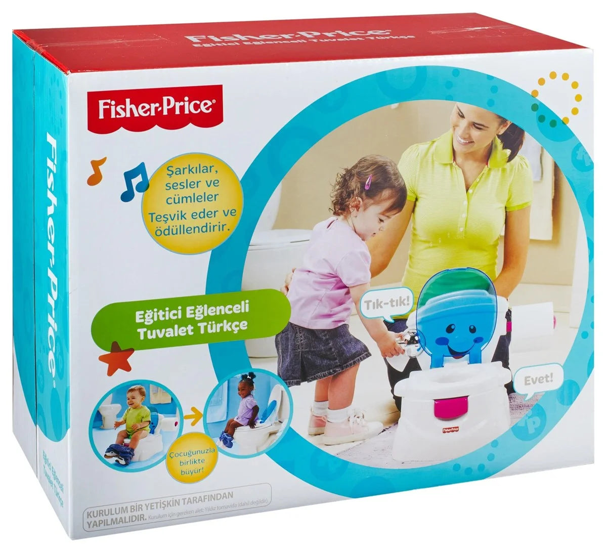 Fisher Price Eğitici Eğlenceli Tuvalet (Türkçe)  BMD23 | Toysall