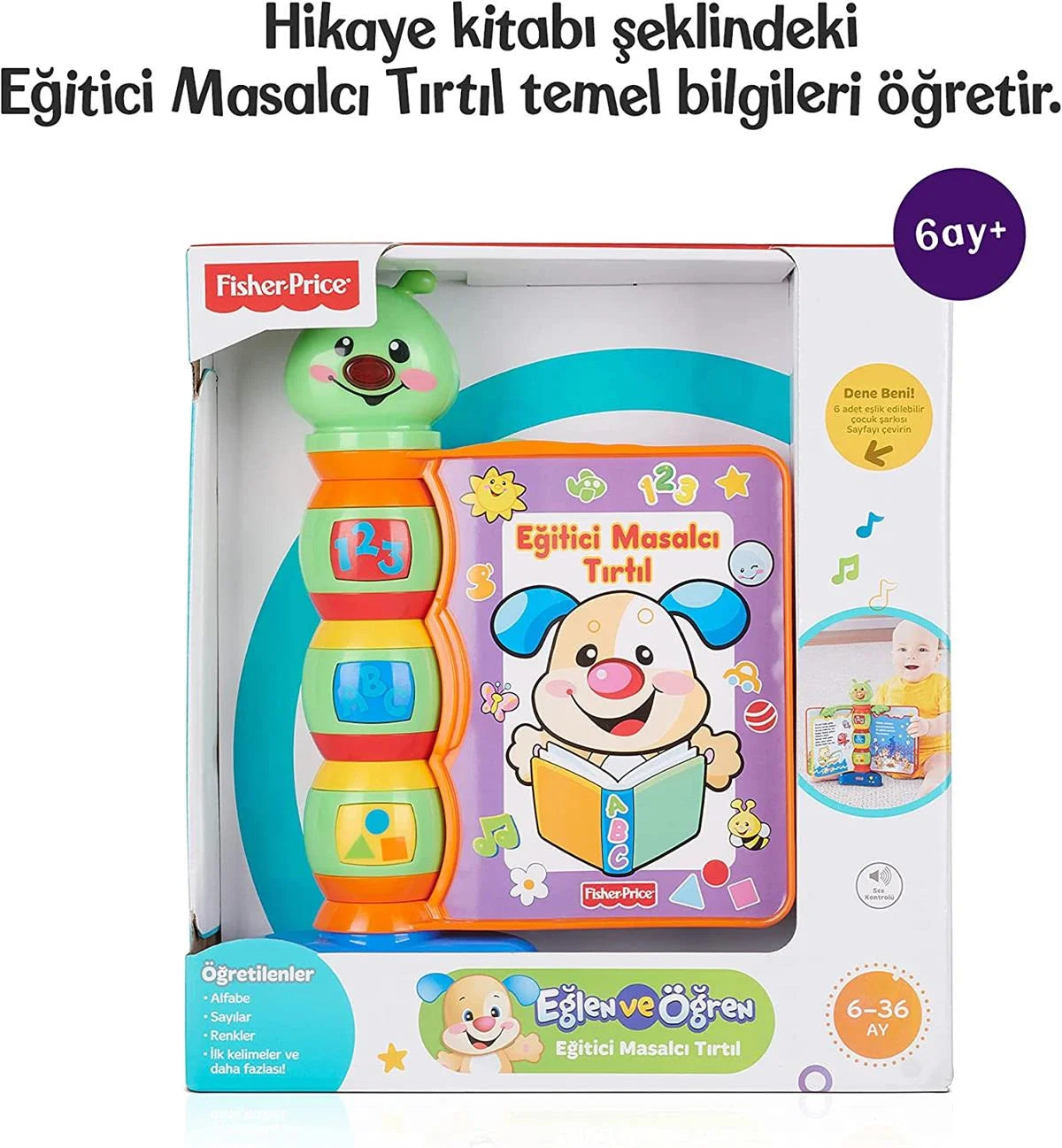 Fisher Price Eğlen & Öğren Eğitici Masalcı Tırtıl  N3835 | Toysall