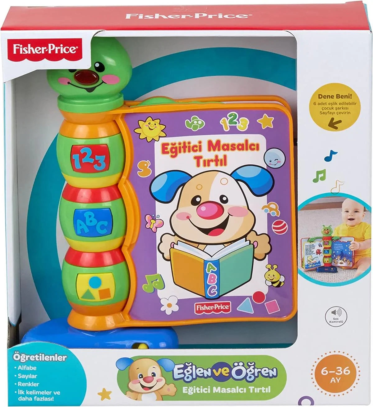 Fisher Price Eğlen & Öğren Eğitici Masalcı Tırtıl  N3835 | Toysall