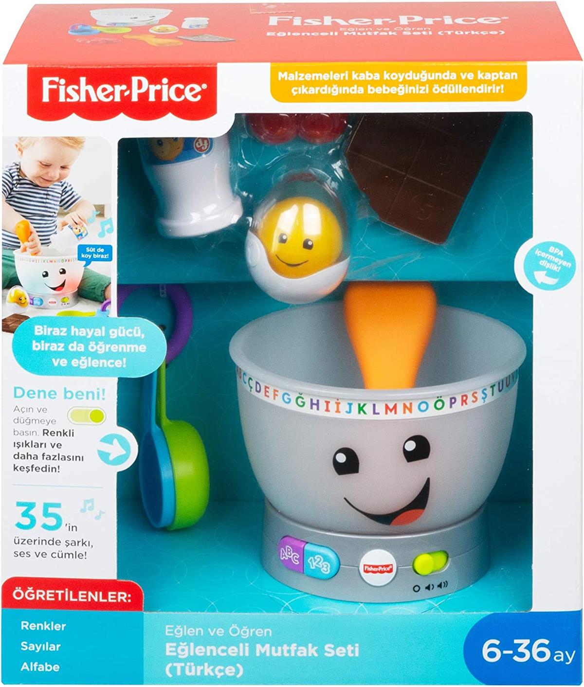 Fisher Price Eğlen & Öğren Mutfak Seti  (Türkçe ve İngilizce) GMX54 | Toysall