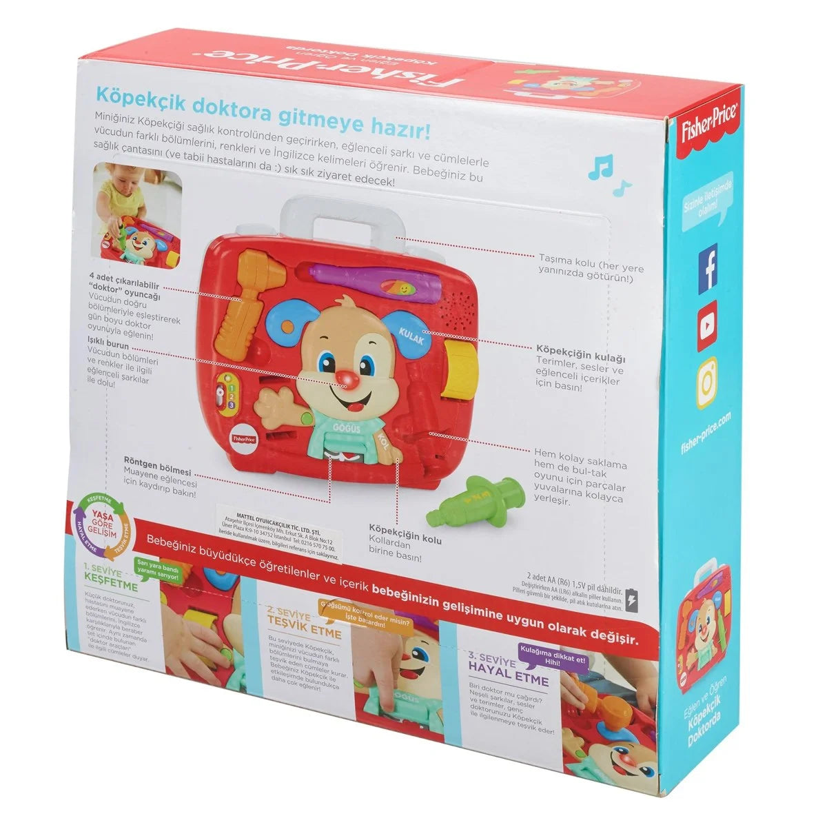 Fisher Price Eğlen & Öğren Yaşa Göre Gelişim  Köpekçik Doktorda FTC72 | Toysall