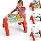 Fisher-Price Eğlen ve Öğren 4’ü 1 Arada Aktivite ve Çizim Masası JLM96