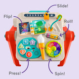 Fisher-Price Eğlen ve Öğren 4’ü 1 Arada Aktivite ve Çizim Masası JLM96