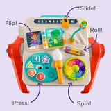 Fisher-Price Eğlen ve Öğren 4’ü 1 Arada Aktivite ve Çizim Masası JLM96