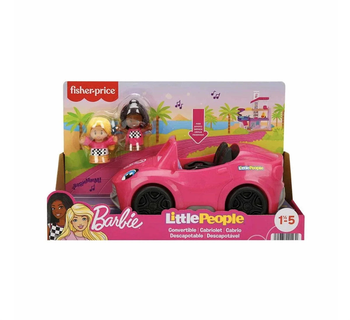 Fisher Price Little People Barbie Arabası HJN53 | Toysall