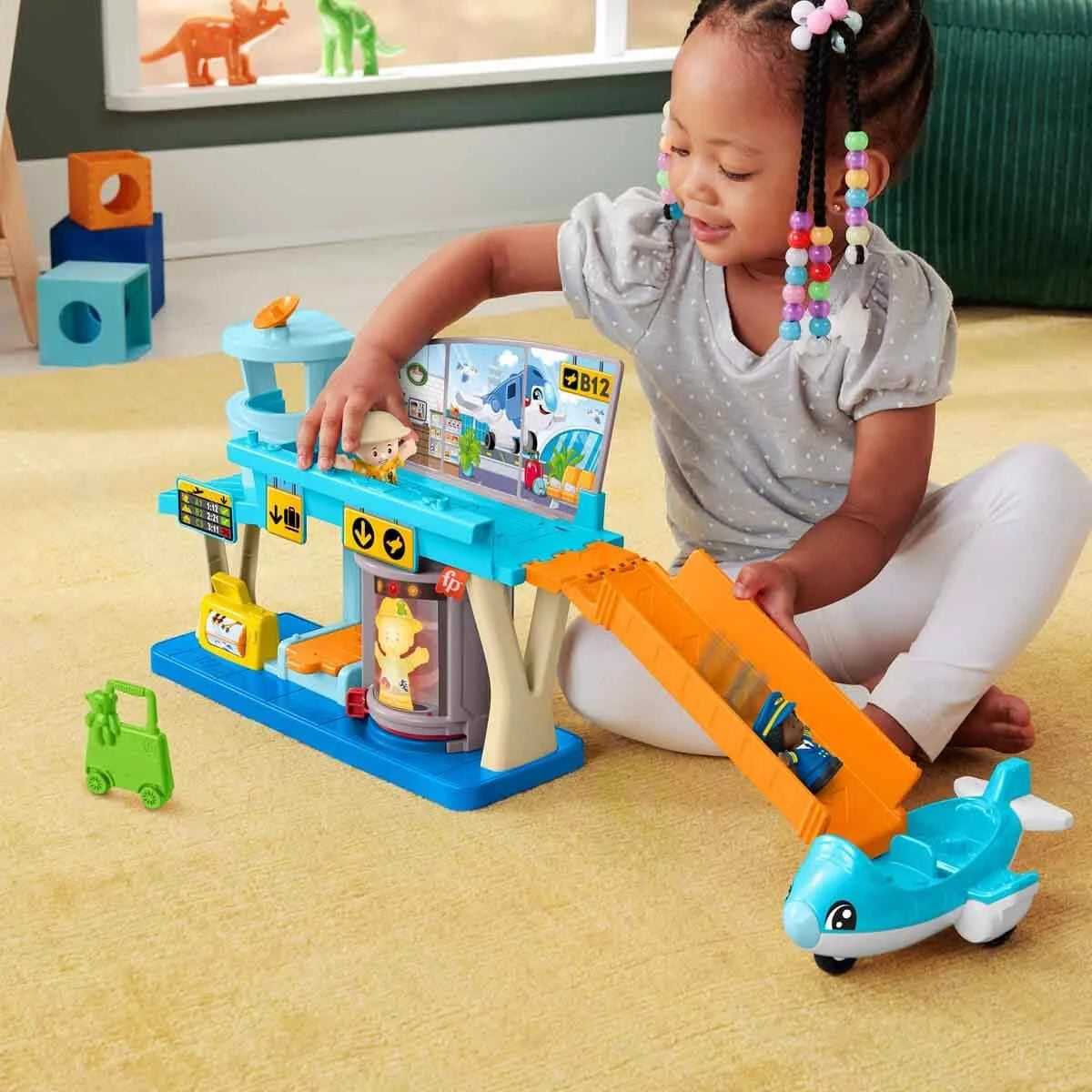 Fisher Price Little People Eğlenceli Havaalanı Oyun Seti HTJ26 | Toysall