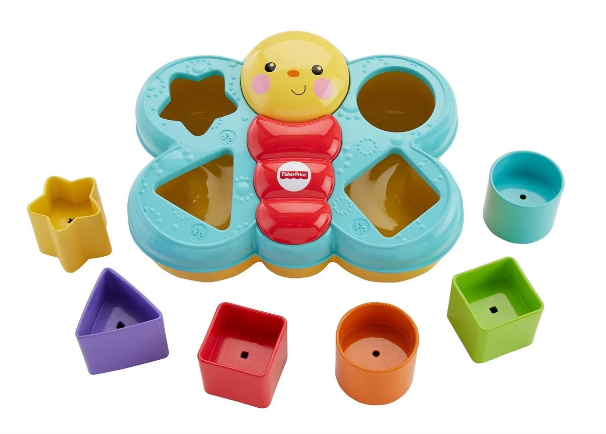 Fisher Price Şekil Eşleştirme Arkadaşı Kelebek  6 Bloklu CDC22 | Toysall