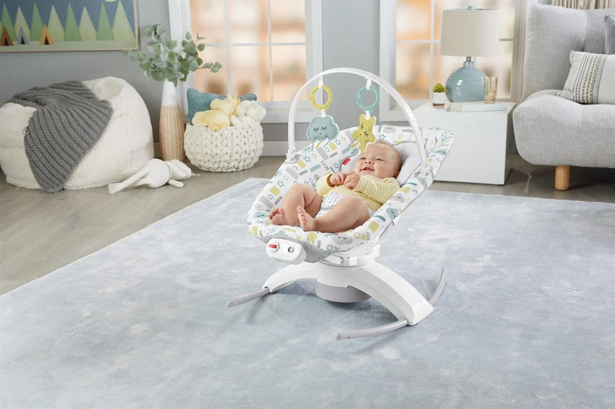 Fisher Price Smart Connect ile 2'si 1 Arada Uyku Arkadaşı Ana Kucağı ve Otomatik Salıncak GWD46 | Toysall