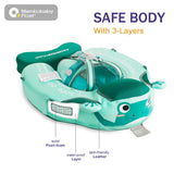 Mambobaby Yüzme Simidi - Frogs, Emniyetli, Gölgelikli ve Ayak Destekli