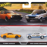 Hot Wheels Car Culture Premium Arabalar 71 Amc Javelin ve Amc Rebel Machine 2li Set JBL06