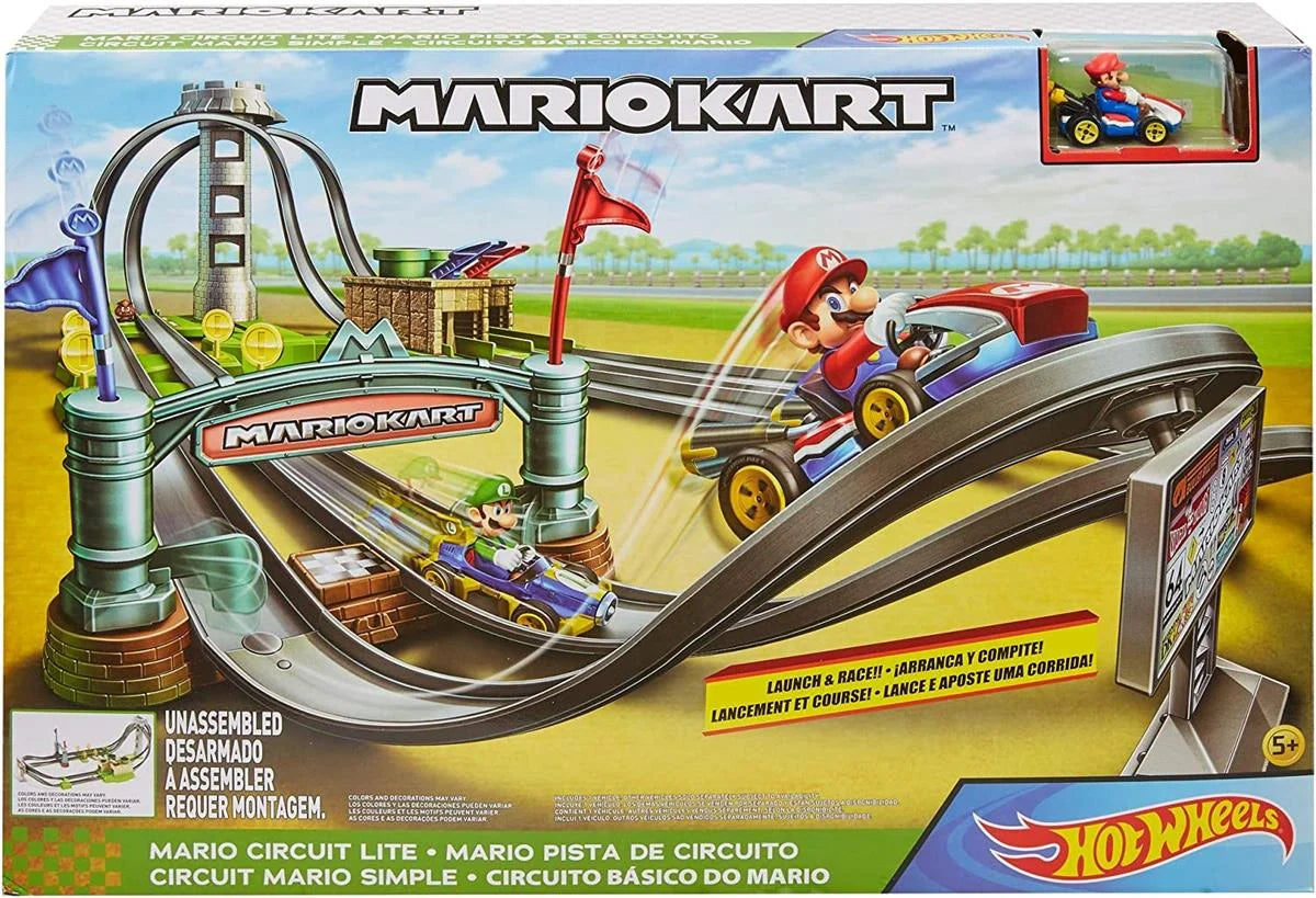 Hot Wheels Mario Kart Çılgın Dönüş Parkuru Yarış Seti GHK15 | Toysall