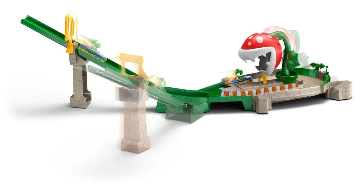 Hot Wheels Mario Kart Çılgın Yaratıklar Oyun Seti Serisi - Piranha Plant Slide GCP26-GFY47 | Toysall