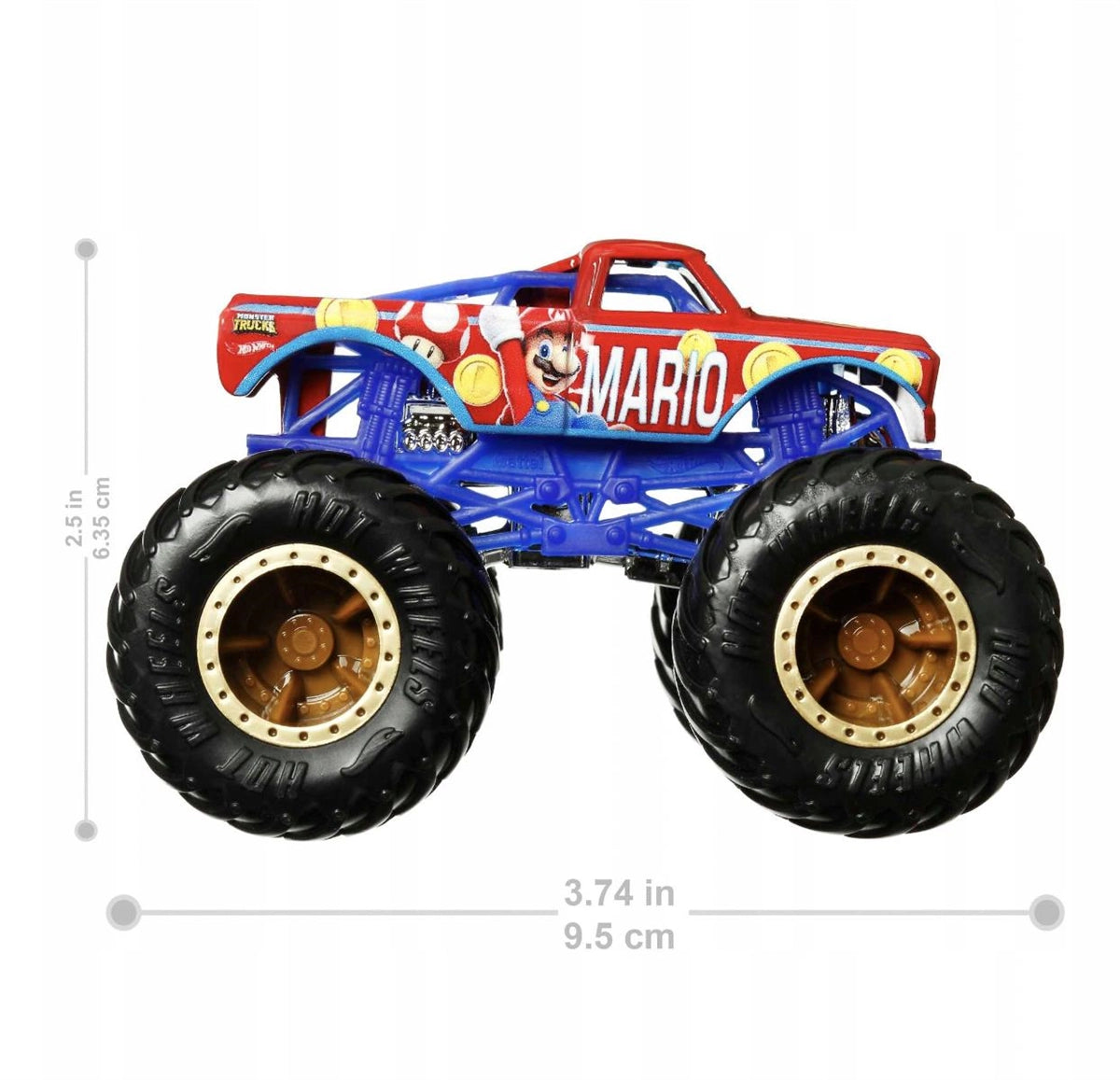 Hot Wheels Monster Truck Super Mario 1:64 HJG41-HCR75 | Toysall