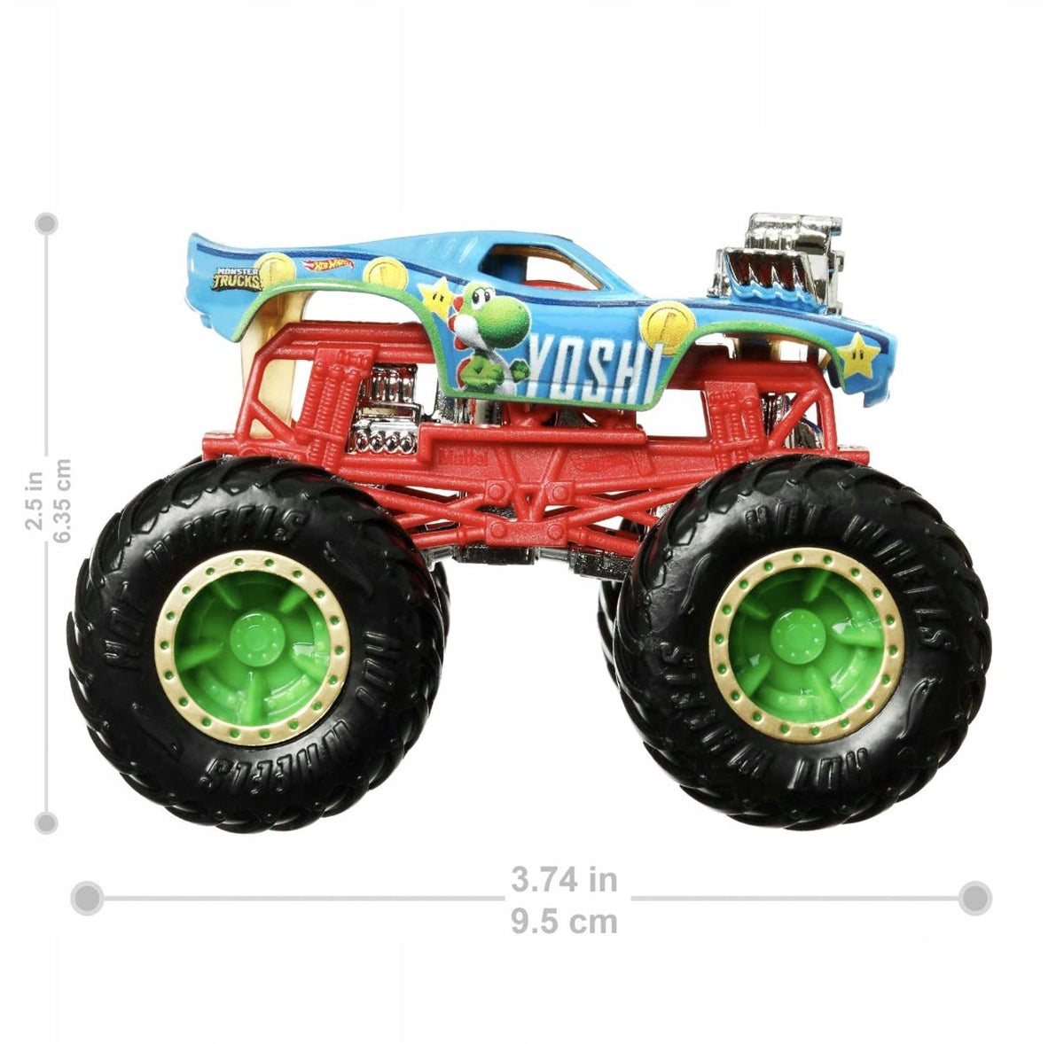 Hot Wheels Monster Truck Super Mario 1:64 HJG41-HCR77 | Toysall