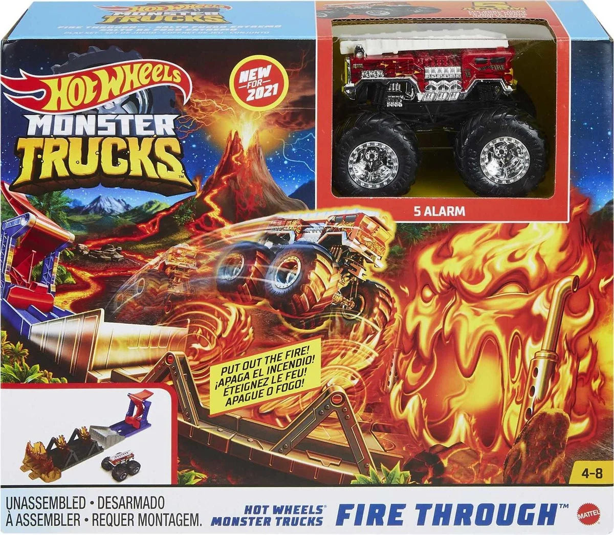 Hot Wheels Monster Trucks Aksiyona Başlangıç Oyun Seti GYL09-GYL12 | Toysall