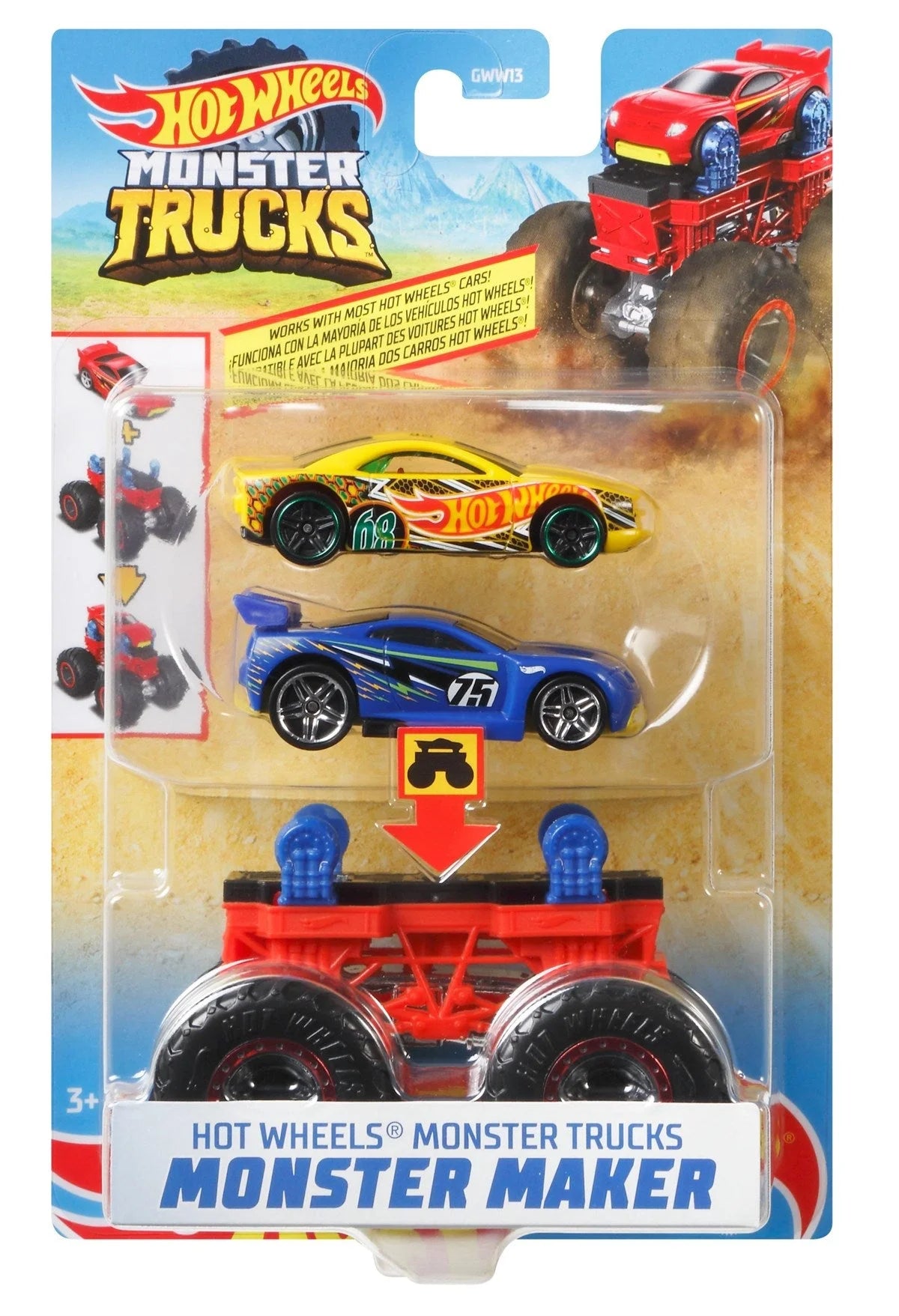 Hot Wheels Monster Trucks Dev Tekerlek Ustası Araçlar GWW13- GWW14 | Toysall