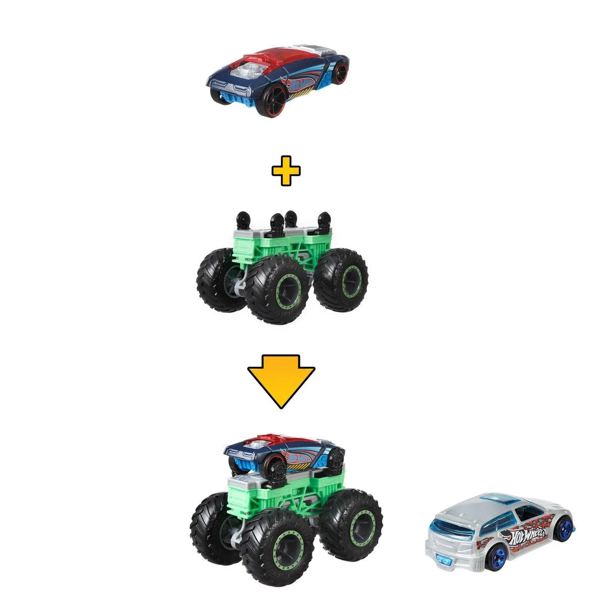 Hot Wheels Monster Trucks Dev Tekerlek Ustası Araçlar GWW13-GWW15 | Toysall