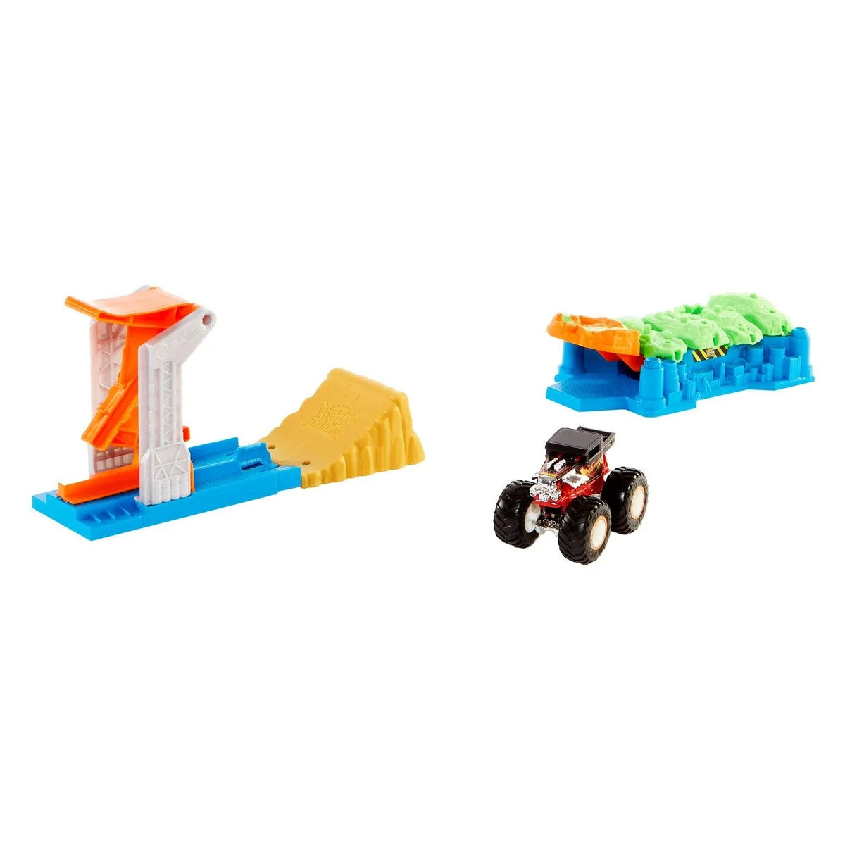 Hot Wheels Monster Trucks Fırlat ve Çarpış Oyun Seti GVK08 | Toysall