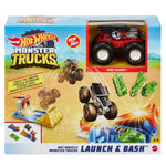 Hot Wheels Monster Trucks Fırlat ve Çarpış Oyun Seti GVK08 | Toysall