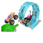 Hot Wheels Monster Trucks Karanlıkta Parlayan Çemberde Yarış Seti HBN02 | Toysall