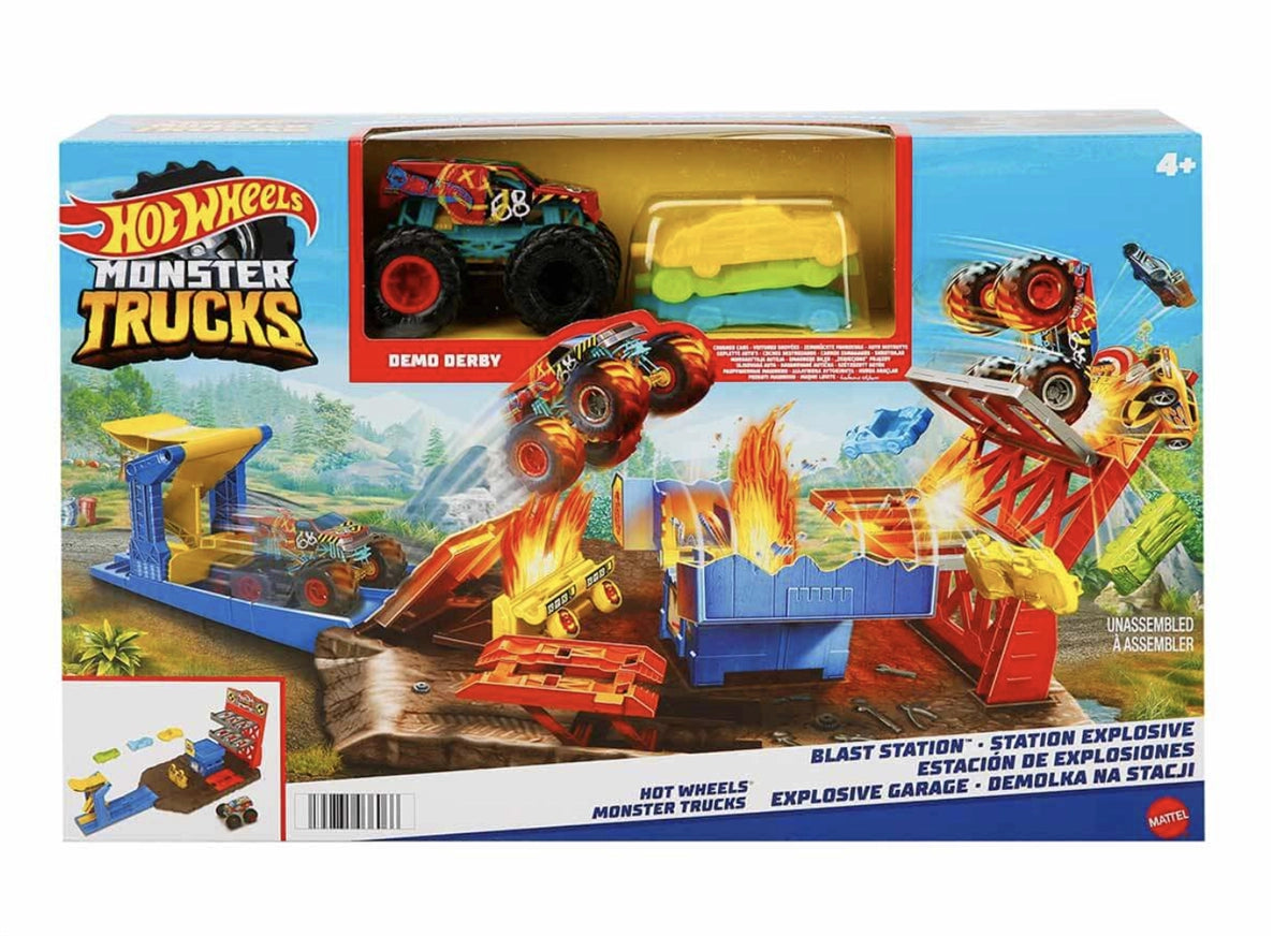 Hot Wheels Monster Trucks Patlama İstasyonu Oyun Seti HFB12 | Toysall