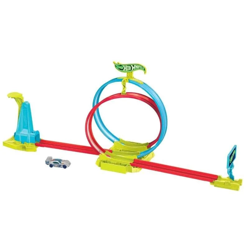 Hot Wheels Neon Yarışlar Çifte Çemberde Yarış Seti HPC05 | Toysall