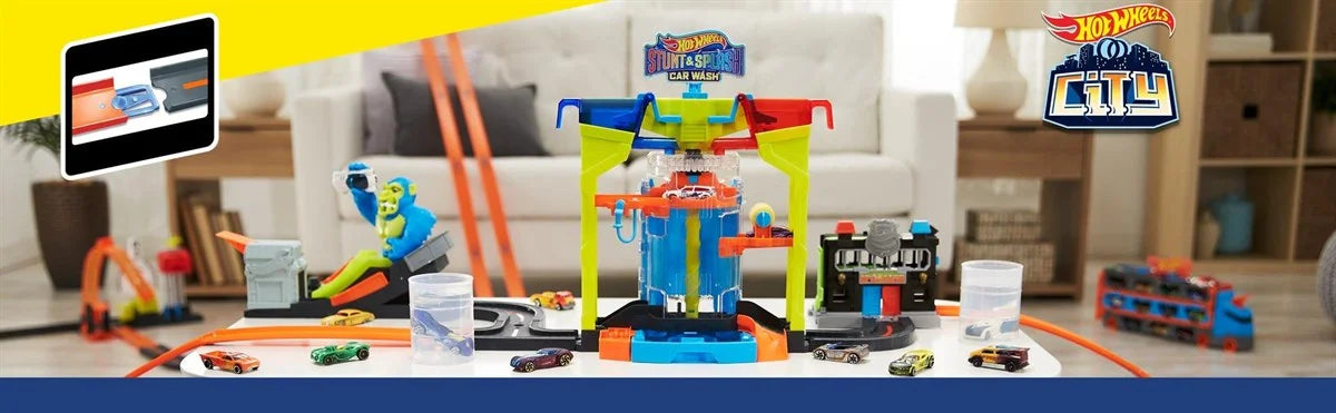 Hot Wheels Oto Yıkamada Renk Değiştirme Oyun Seti GRW37 | Toysall