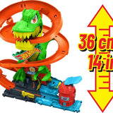 Hot Wheels T-Rex ve İtfaiye İstasyonu Oyun Seti JBM73