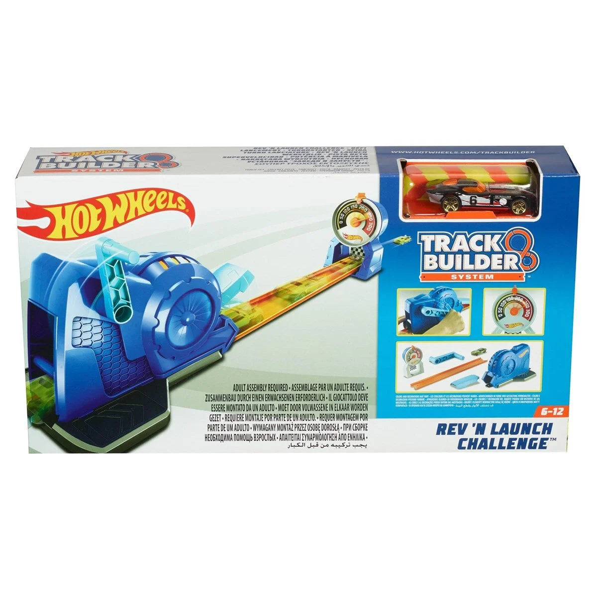 Hot Wheels Track Builder Fırlatıcılı Yarış Seti FLL02 | Toysall