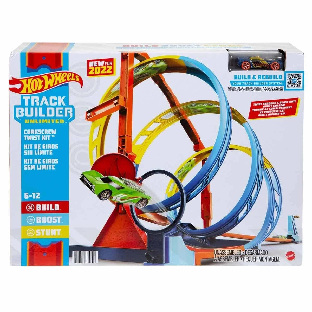 Hot Wheels Track Builder Unlimited Spiral Dönüşlü Pist HDX79 | Toysall