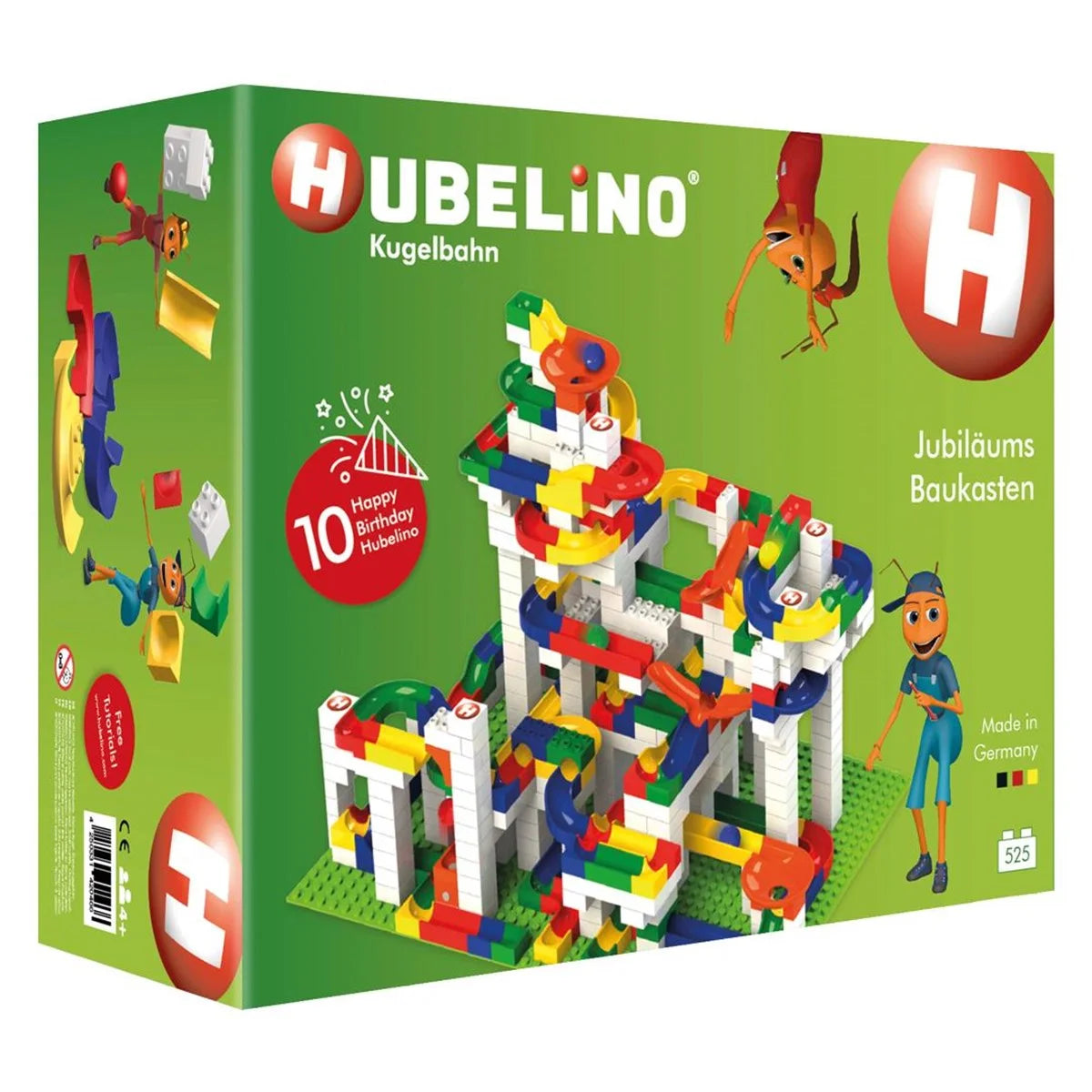 Hubelino Marble Run 10. Yıl Özel Serisi Blok Yapım Seti (525 Parça) 420466 | Toysall