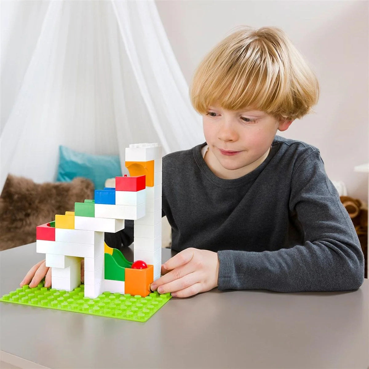 Hubelino Marble Run Mancınık Genişletme Yapım Seti (41 Parça) 420398