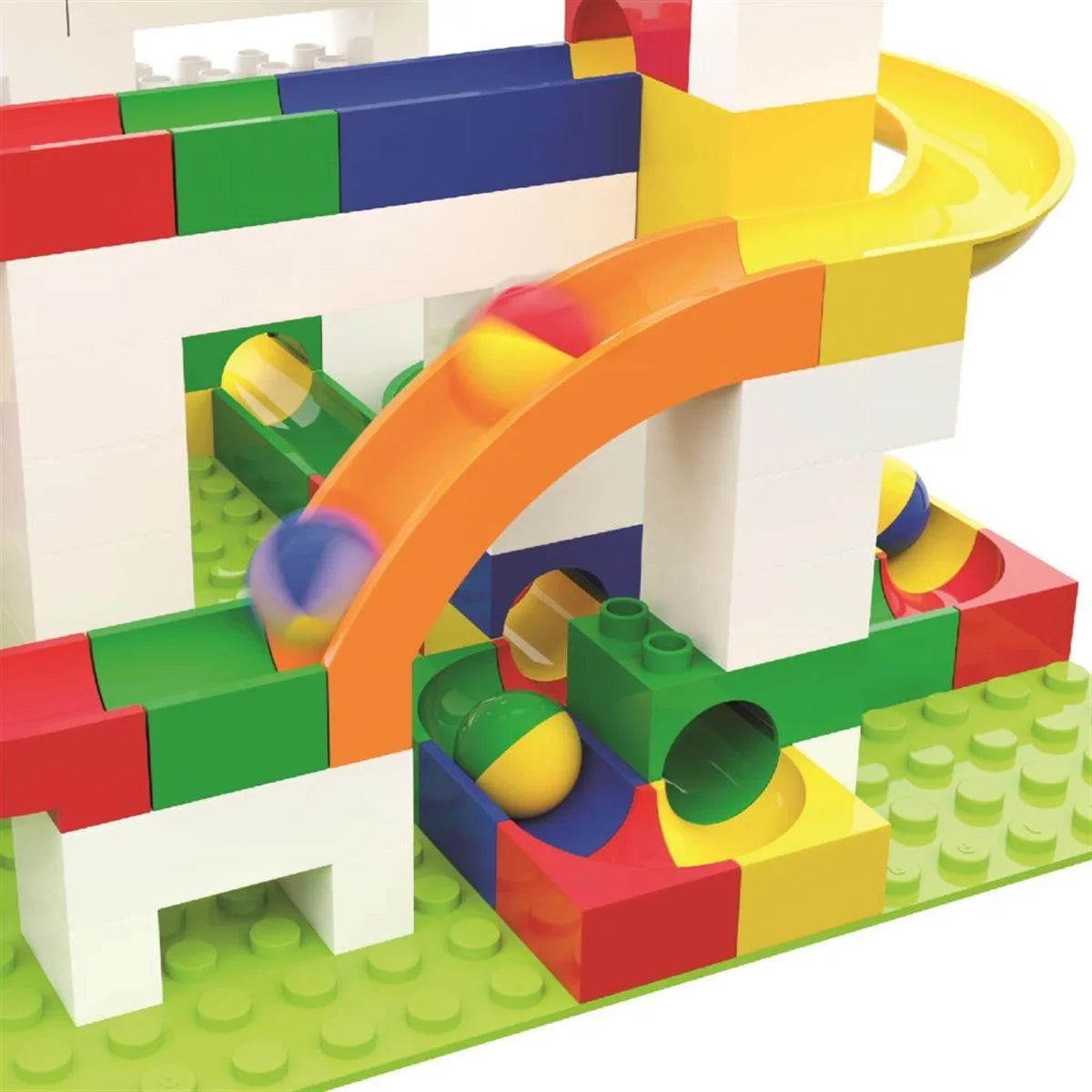 Hubelino Marble Run Misket Kaydırağı Genişletme Yapım Seti (12 Parça) 420640 | Toysall